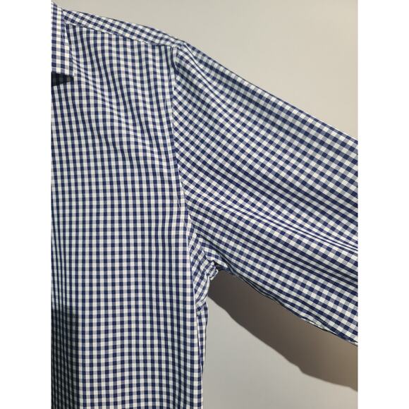 Bonobos Navy Gingham Tailored Slim Fit Wrinkle Free - Picture 4 of 5